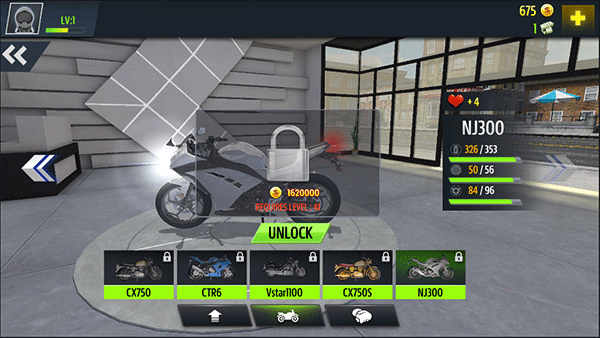 川崎摩托车h2r模拟游戏手机版(Motor Rider)4